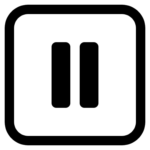 Pause Button High Contrast Emoji from Fluent Emoji High Contrast Set