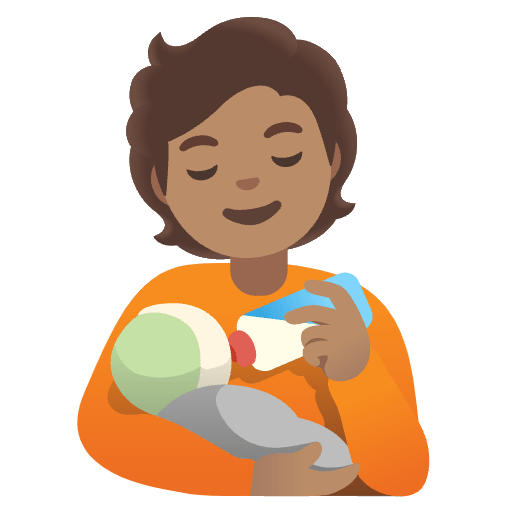 Person Feeding Baby Medium Skin Tone Emoji from Noto Emojis Set