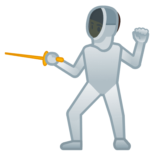 Person Fencing Emoji from Noto Emojis Set