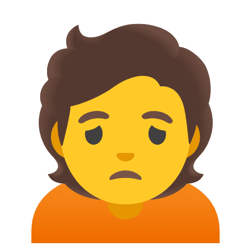 Person Frowning Emoji from Noto Emoji Set