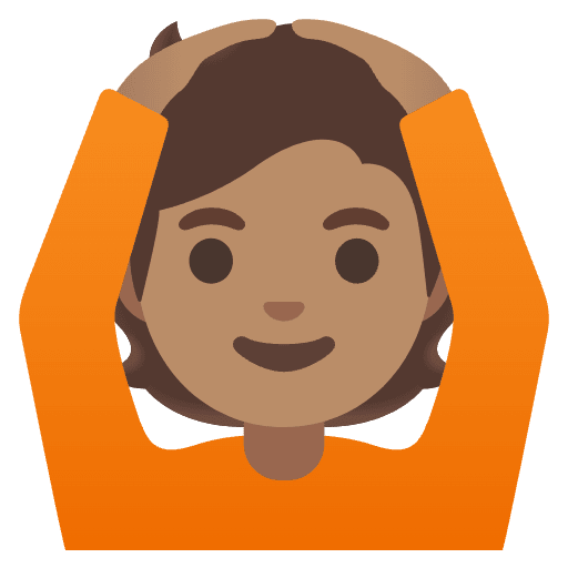 Person Gesturing Ok Medium Skin Tone Emoji from Noto Emojis Set