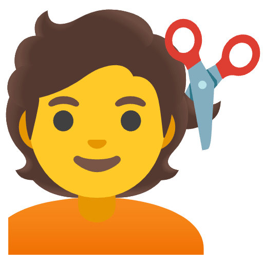 Person Getting Haircut Emoji from Noto Emoji Set