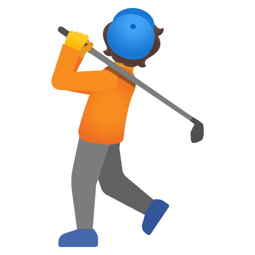 Person Golfing Emoji from Noto Emojis Set