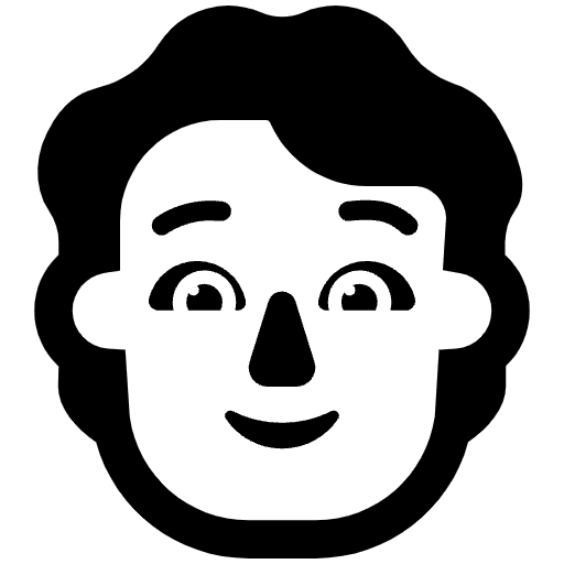 Person High Contrast Default Emoji from Fluent Emoji High Contrast Set