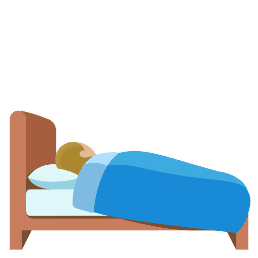 Person In Bed Medium Light Skin Tone Emoji from Noto Emojis Set