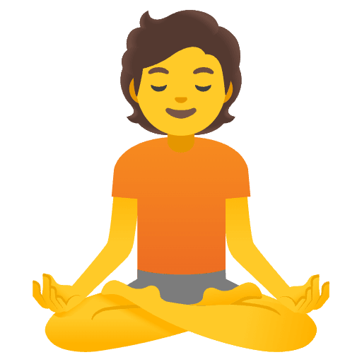 Person In Lotus Position Emoji from Noto Emojis Set