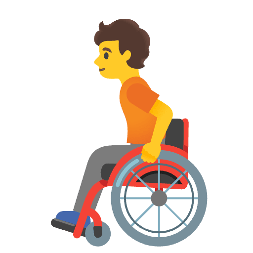 Person In Manual Wheelchair Emoji from Noto Emoji Set