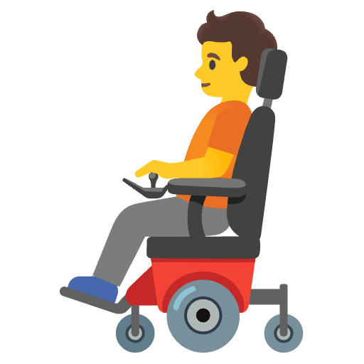 Person In Motorized Wheelchair Emoji from Noto Emojis Set