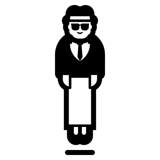 Person In Suit Levitating High Contrast Default Emoji from Fluent Emoji High Contrast Set