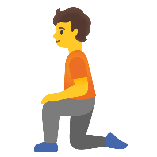 Person Kneeling Emoji from Noto Emoji Set