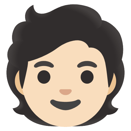 Person Light Skin Tone Element from Noto Emojis Set