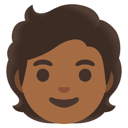 Person Medium Dark Skin Tone Emoji from Noto Emojis Set