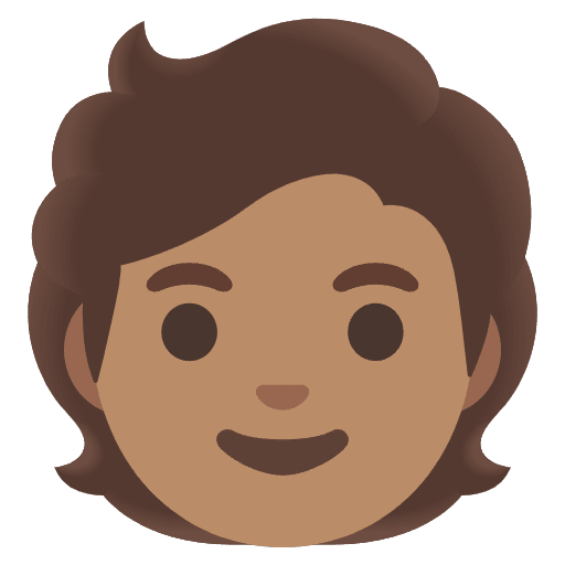Person Medium Skin Tone Emoji from Noto Emojis Set