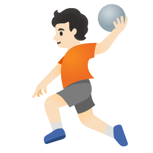 Person Playing Handball Light Skin Tone Emoji from Noto Emoji Set