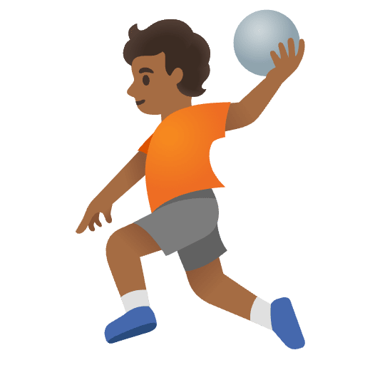 Person Playing Handball Medium Dark Skin Tone Emoji from Noto Emojis Set