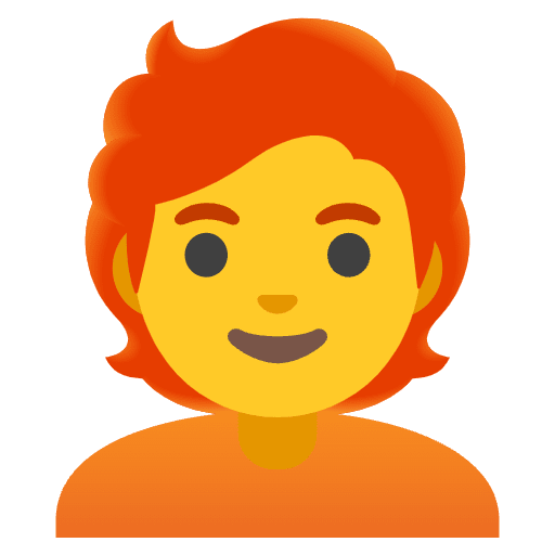 Person Red Hair Emoji from Noto Emoji Set