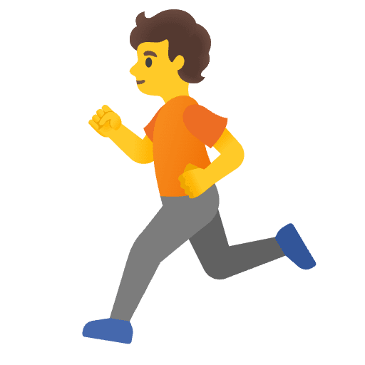 Person Running Emoji from Noto Emoji Set