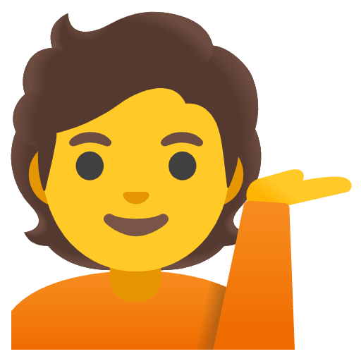 Person Tipping Hand Emoji from Noto Emoji Set