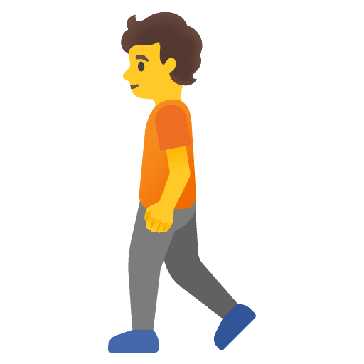 Person Walking Emoji from Noto Emojis Set