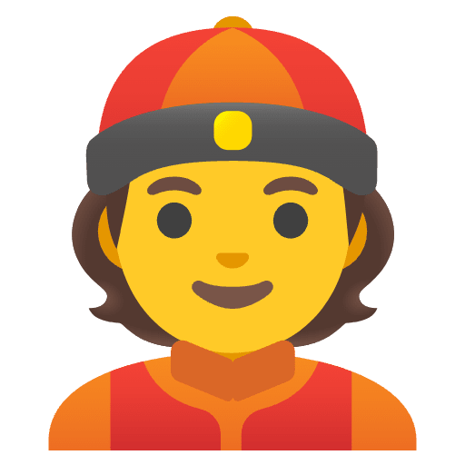 Person With Skullcap Emoji from Noto Emojis Set