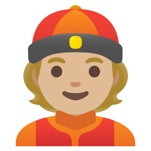 Person With Skullcap Medium Light Skin Tone Emoji from Noto Emojis Set