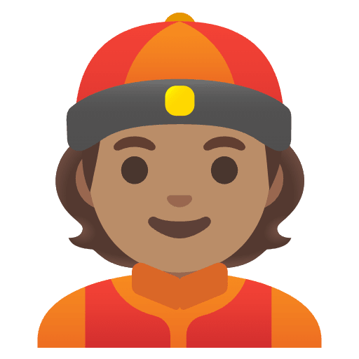 Person With Skullcap Medium Skin Tone Emoji from Noto Emojis Set