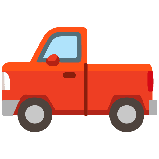 Pickup Truck Emoji from Noto Emojis Set