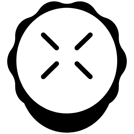 Pie High Contrast Emoji from Fluent Emoji High Contrast Set