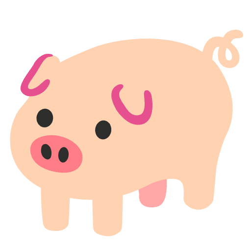 Pig Emoji from Noto Emojis Set