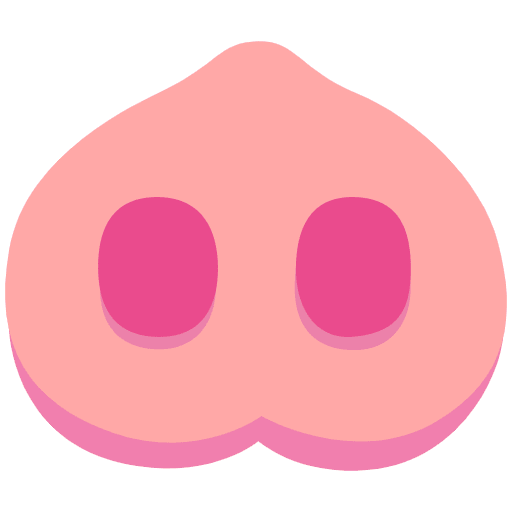 Pig Nose Emoji from Noto Emoji Set