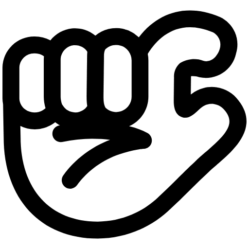 Pinching Hand High Contrast Default Emoji from Fluent Emoji High Contrast Set