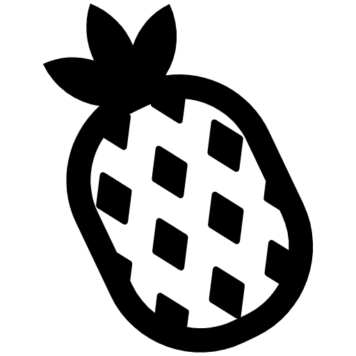 Pineapple High Contrast Element from Fluent Emoji High Contrast Set