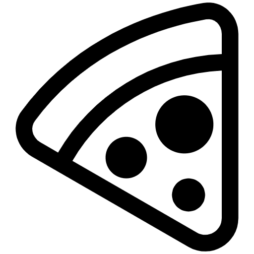 Pizza High Contrast Emoji from Fluent Emoji High Contrast Set
