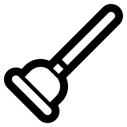 Plunger High Contrast Emoji from Fluent Emoji High Contrast Set