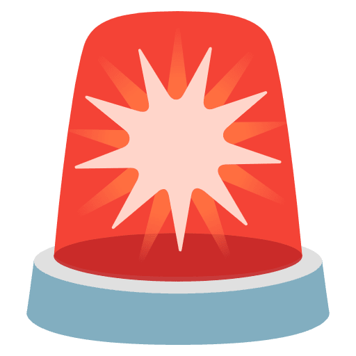 Police Car Light Emoji from Noto Emoji Set