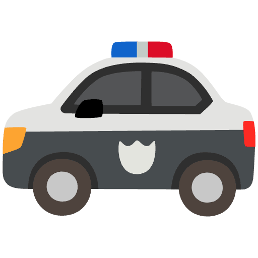 Police Car Emoji from Noto Emoji Set