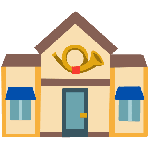 Post Office Emoji from Noto Emoji Set
