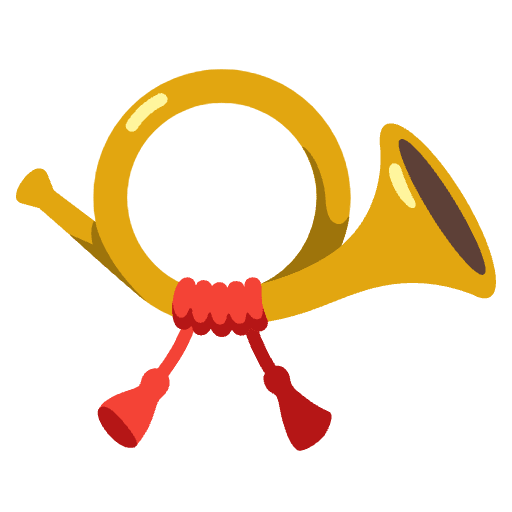 Postal Horn Emoji from Noto Emoji Set