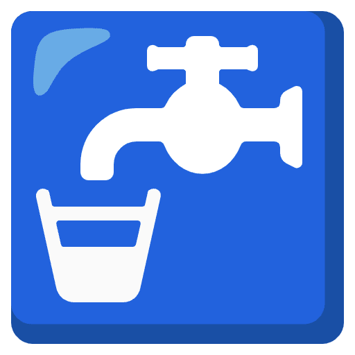 Potable Water Emoji from Noto Emoji Set