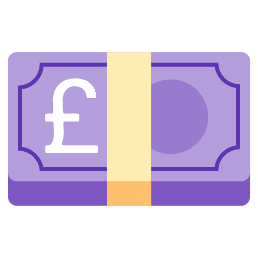 Pound Banknote Element from Noto Emojis Set