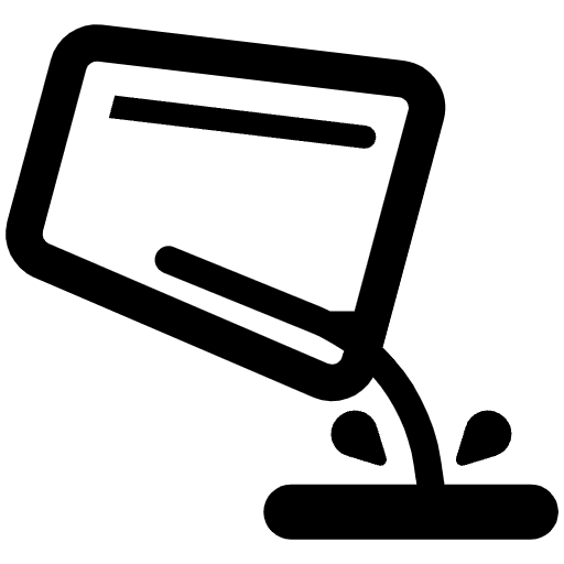 Pouring Liquid High Contrast Emoji from Fluent Emoji High Contrast Set