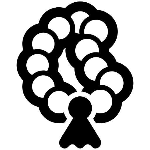 Prayer Beads High Contrast Emoji from Fluent Emoji High Contrast Set