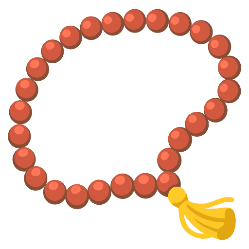 Prayer Beads Emoji from Noto Emojis Set