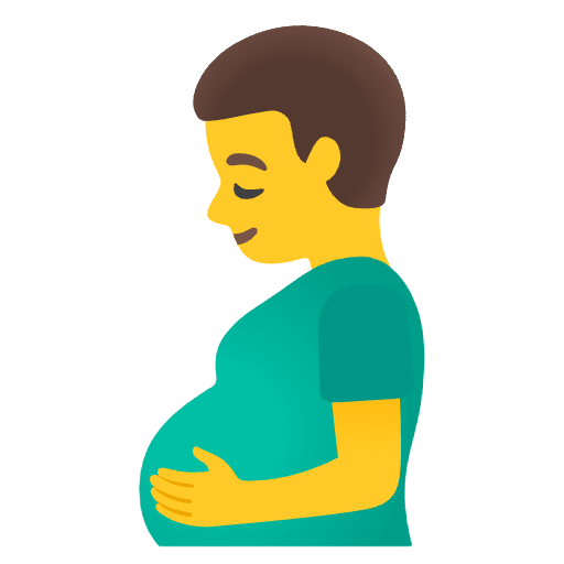Pregnant Man Element from Noto Emojis Set