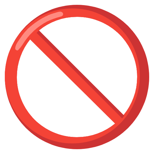 Prohibited Element from Noto Emojis Set