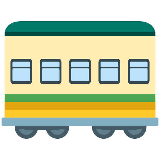 Railway Car Emoji from Noto Emoji Set