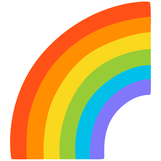 Rainbow Emoji from Noto Emojis Set