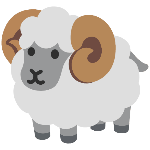 Ram Emoji from Noto Emojis Set