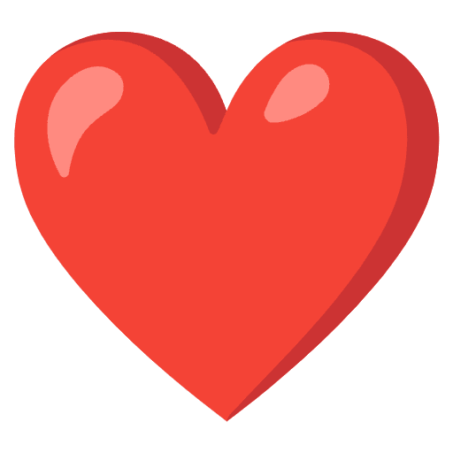 Red Heart Element from Noto Emojis Set