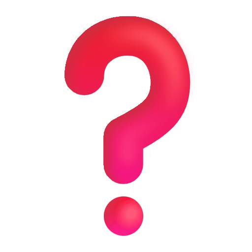 Red Question Mark Color Emoji from Fluent Emoji Color Set